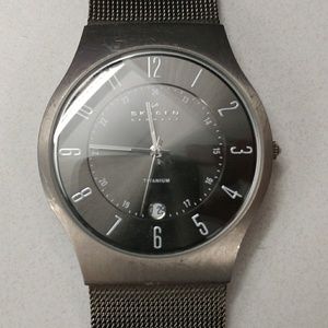 Skagen silver watch unisex